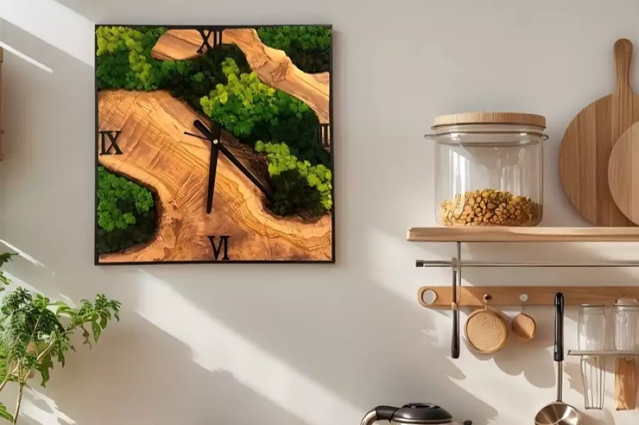 绿植装饰—青苔工艺画装饰