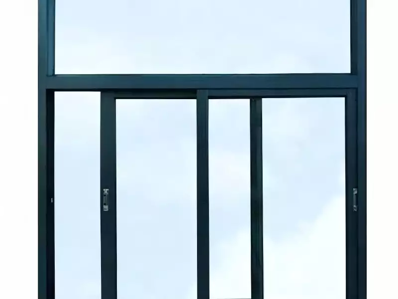 Aluminum Alloy Non-broken Bridge Single-layer Tempered Glass Soundproof & Anti-theft Sliding Window