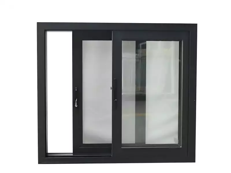 Aluminum Alloy Non-broken Bridge Single-layer Tempered Glass Soundproof & Anti-theft Sliding Window