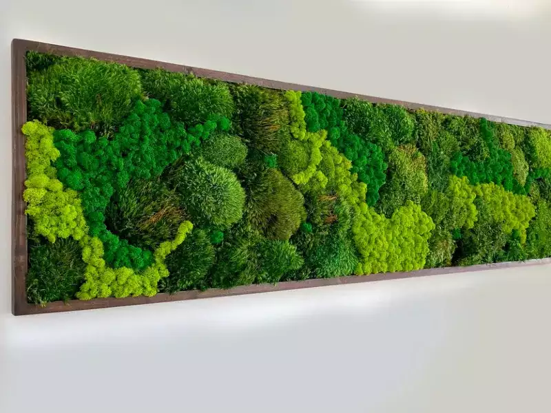 矩形永生苔藓装饰挂件