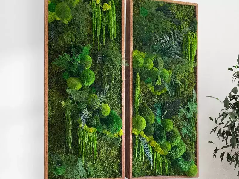 永生苔艺术墙双挂