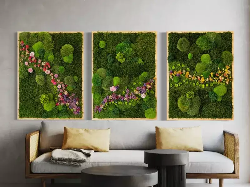 永生苔干花艺术墙