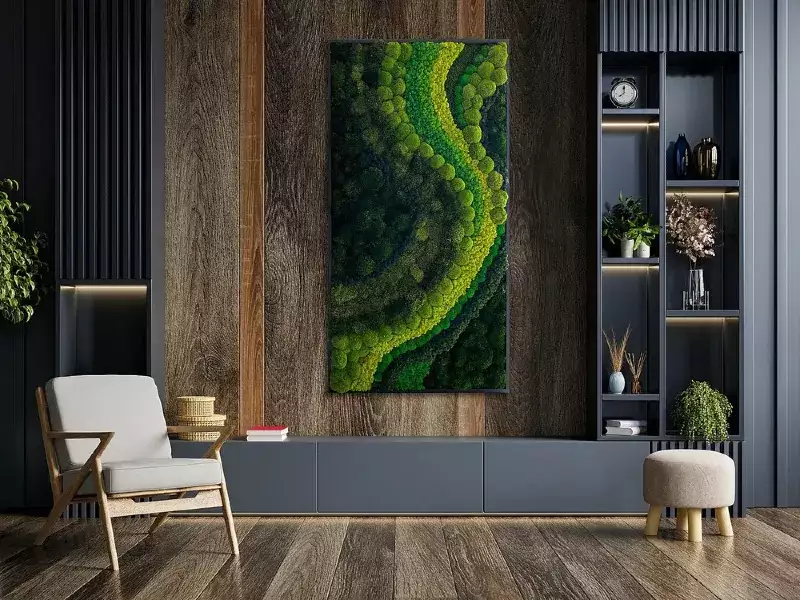 PACIFICO Large Moss wall art