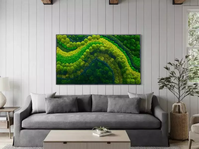 PACIFICO Large Moss wall art