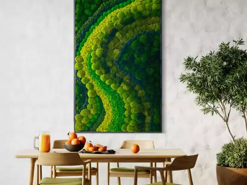 PACIFICO Large Moss wall art